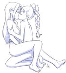  age_difference ann_(harvest_moon) aogami breasts harvest_moon karen_(harvest_moon) kiss multiple_girls nude yuri 