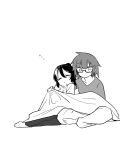  2girls fujikawa_kayo glasses manga_time_kirara multiple_girls murakami_shiina nao_(70_pocky) sleeping sleeping_on_person stella_no_mahou tomboy white_background 