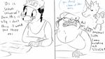  /trash/ 4chan angry anthro big_breasts black_hair breasts cleavage clothed clothing comic dialogue duo english_text equine eyewear furrification glasses hair hat horse humor keyboard mammal marsupial obey opossum overweight pearl_(steven_universe) pony sharp_teeth smile steven_universe teeth text trish tulpa unknown_artist weight_gain 