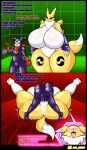  absurd_res al_gx anthro anthro_on_anthro anthro_penetrated anthro_penetrating anthro_penetrating_anthro armwear balls bandai_namco before_and_after big_balls big_breasts big_butt big_penis bodily_fluids breasts butt canid canine clock clothing comic cum cum_in_pussy cum_inside digimon digimon_(species) dominant dominant_male duo english_text female female_penetrated fox from_front_position fur genital_fluids genitals gloves handwear hi_res huge_balls huge_breasts hyper hyper_balls hyper_genitalia hypnosis imp impmon impregnation larger_female male male/female male_penetrating male_penetrating_female mammal mating_press mind_control open_mouth penetration penile penile_penetration penis penis_in_pussy purple_armwear purple_clothing red_clothing red_gloves red_handwear renamon sex short_stack size_difference small_dom_big_sub smaller_male spiral spiral_eyes squish submissive submissive_female sweat tail text thick_thighs tongue vaginal vaginal_penetration white_body white_breasts white_fur white_tail yellow_body yellow_butt yellow_fur yellow_tail 