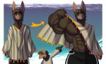 abs absurd_res alpaca alpacker anthro biceps big_muscles brown_body brown_fur camelid clothing fur grey_eyes hair hammerspace hi_res huge_muscles male mammal muscular muscular_anthro muscular_male pecs poncho simple_background smile solo topwear