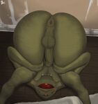 alien anus ass_up balls big_butt big_eye brouva butt genitals half-life hi_res humanoid humanoid_genitalia humanoid_penis male nude penis red_eyes solo valve vortigaunt