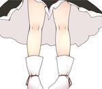  ankle_ribbon close-up feet from_behind jagabutter kneepits legs lower_body pigeon-toed pov_feet ribbon rumia skirt socks solo thighs touhou upskirt 