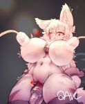  absurd_res big_breasts big_butt breasts butt female fur hi_res huge_breasts humanoid milk qavc qavc_(character) solo white_body white_fur 