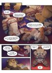  absurd_res aldrich_haynes_(thepurp) anthro anthro_on_anthro anus areola backsack balls bdsm biped bondage bound butt butt_slap comic countershade_torso countershading dialogue duo english_text erection felid genitals glans hi_res hudson_(thepurp) humanoid_genitalia humanoid_penis interspecies lion male male/male mammal mane nipples pantherine penis perineum procyonid raccoon slap spanking spanking_paddle speech_bubble tail text thepurp 