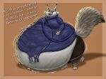 2024 anthro belly big_belly canid canine claws clothed clothing dialogue dreamworks ears_up fangs female fox fur hi_res ian-exe kung_fu_panda looking_at_viewer mammal morbidly_obese morbidly_obese_anthro morbidly_obese_female motion_lines obese obese_anthro obese_female open_mouth overweight overweight_anthro overweight_female raised_tail signature smile smiling_at_viewer solo sound_effects standing tail talking_to_viewer teeth text zhen_(kung_fu_panda) 