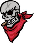 2017 alpha_channel animated_skeleton bald bandanna bone cigar cigar_in_mouth clothing digital_media_(artwork) ghost_(tcr) hi_res humanoid kerchief male not_furry object_in_mouth red_eyes skeleton skull solo true_capitalist_radio undead unknown_artist