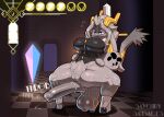  2024 2_horns :< absurd_res animal_genitalia animal_penis anthro anthro_on_anthro balls big_balls big_breasts big_penis black_eyebrows black_eyes black_nose blue_eyes blush bodily_fluids bottomless bovid breasts butler_(pseudoregalia) caprine chimera clothed clothing conditional_dnp cougar crotch_tuft crouching diamond_pupils equine_genitalia equine_penis eyebrows felid feline female female_anthro fur genital_fluids genitals glans glistening glistening_balls glistening_genitalia glistening_glans glistening_legs glistening_penis glistening_pussy glistening_thighs goat grey_balls grey_body grey_ears grey_eyebrows grey_fur grey_glans grey_hair grey_nose grey_penis grey_pussy grey_tail grey_tuft hair hallway hands_on_hips head_tuft hi_res hip_grab horn hud huge_balls huge_penis humanoid_genitalia humanoid_pussy hybrid hyper hyper_balls hyper_genitalia hyper_penis imminent_sex lagomorph larger_female leaking_precum leporid looking_at_genitalia looking_at_penis looking_down looking_down_at_penis male male/female male_anthro mammal medial_ring navel penis precum pseudoregalia pupils pussy rabbit saggy_balls save_point savourysausages size_difference small_but_hung smaller_male spread_legs spreading sweat sweaty_body sweaty_legs sweaty_thighs sybil_(pseudoregalia) tail thick_eyebrows thick_thighs throbbing throbbing_penis tuft white_pupils yellow_horn 