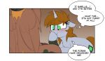 2018 after_fellatio after_oral after_sex calamity_(fallout_equestria) cutie_mark disappointed english_text equid equine fallout fallout_equestria fan_character female flaccid genitals hasbro hi_res horn humor littlepip looking_at_genitalia looking_at_penis male male/female mammal microsoft my_little_pony mythological_creature mythological_equine mythology pegasus penis pip-boy shinodage sketch text thought_bubble unicorn wings