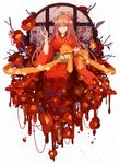  blood blood_splatter blood_stain blue_eyes branch camellia enbizaka_no_shitateya_(vocaloid) evillious_nendaiki flower hair_bun hair_ornament hairpin japanese_clothes kimono long_hair lyodi megurine_luka pink_hair red red_flower red_string round_window sash scissors solo string sudou_kayo twin_blades_of_levianta vessel_of_sin vocaloid window 