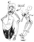  ! animated_skeleton black_and_white bone clothing crown dress eyelashes female footwear hair high_heels male monochrome not_furry princess royalty skeleton skeleton_princess smile soup-erb speech_bubble towergirls undead 
