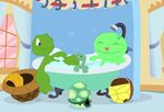  bath bathtub bubble crossover fan_character franklin_turtle friendship_is_magic green_skin group happy_tree_friends laying_back my_little_pony nude porygon2z relaxing reptile scalie shadow shell shell-less smile tank_(mlp) turtle window 