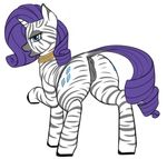  2016 anatomically_correct anatomically_correct_pussy animal_genitalia animal_pussy anus blue_eyes butt cutie_mark equine equine_pussy female feral friendship_is_magic fur hair horn hybrid jewelry looking_at_viewer looking_back mammal my_little_pony necklace presenting purple_hair pussy rarity_(mlp) simple_background solo unicorn white_background white_fur zebra zippysqrl 