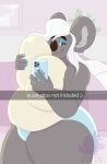 absurd_res adingo11 bedroom big_breasts big_butt breasts butt cellphone clothed clothing electronics female hi_res koala mammal marsupial panties phone selfie slightly_chubby solo topless underwear vombatiform