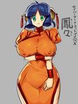  android bare_legs blue_hair blush breasts character_request china_dress chinese_dress curvy dress erect_nipples female gloves green_eyes huge_breasts looking_at_viewer nipples obui parted_lips puffy_nipples saber_marionette_j short_hair solo wide_hips 