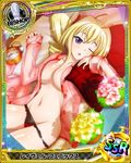  ;o artist_request bishop_(chess) black_panties blonde_hair blue_eyes card_(medium) character_name chess_piece drill_hair high_school_dxd official_art one_eye_closed pajamas panties pillow ravel_phenex see-through solo trading_card twin_drills twintails underwear 