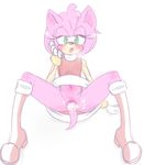  2016 amy_rose anthro blush clothed clothing cum cum_in_pussy cum_inside digital_media_(artwork) female open_mouth partially_clothed pussy simple_background sketch solo sonic_(series) spread_legs spread_pussy spreading unknown_artist white_background 