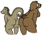  2016 aliasing anthro bear breasts brown_fur butt duo female fur lizard mammal reptile scalie trout_(artist) trout_(character) 