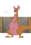  2024 absurd_res animate_inanimate anthro belly black_eyes black_nose brown_body chimney_(artist) colored colored_sketch digital_drawing_(artwork) digital_media_(artwork) disney evil_grin eyebrows featureless_feet feet female hi_res kanga kangaroo kangaroo_tail living_plushie looking_at_viewer macropod mammal marsupial mature_anthro mature_female multicolored_body painted_background pink_body plushie pouch_(anatomy) pouch_vore pressing raised_eyebrow seam_(sewing) semi-anthro signature simple_background sketch smile smirk solo stitch_(sewing) tail thick_thighs vore white_background wide_hips winnie_the_pooh_(franchise) 
