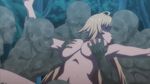  absurdres blonde_hair breast_press breasts faceless faceless_male female forced_kiss group large_breasts long_hair nipples nude rape screencap shikishima_mirei topless valkyrie_drive valkyrie_drive_-mermaid- 