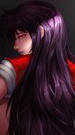  bishoujo_senshi_sailor_moon black_hair dark ff_(lf6863775) highres hino_rei long_hair looking_at_viewer profile red_eyes red_sailor_collar sad sailor_collar sailor_mars sailor_senshi_uniform sideways_glance solo 