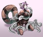  anthro big_breasts blush breasts brown_eyes canine cum cum_in_mouth cum_in_pussy cum_inside female hair lavenderpandy mammal micro oral penetration purple_hair pussy red_panda size_difference tentacle_monster tentacles theblackrook vaginal vaginal_penetration wolf 