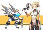  female mecha mercy_(overwatch) overwatch solo 