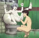  anal anma bathroom biting fellatio fisting foreskin male_focus multiple_boys rape restrained toilet tongue yaoi 