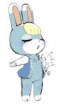 2024 3_toes absurd_res animal_crossing anthro barefoot blonde_hair bottomless breasts clothed clothing crossgender eyes_closed feet female fingers hair hi_res jacket jacket_only japanese_text mtf_crossgender nintendo nipples open_mouth oposa sasha_(animal_crossing) solo spread_arms text toes topwear topwear_only wardrobe_malfunction