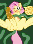  2016 anal anal_penetration equine female fluttershy_(mlp) friendship_is_magic horse jaynatorburudragon mammal my_little_pony nipple_penetration nipples nude pegasus penetration pony solo tenticles urethral urethral_penetration wings 