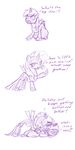  changeling comic cutie_mark dialogue digital_media_(artwork) duo edit english_text eyes_closed fangs female female/female friendship_is_magic half-closed_eyes imminent_sex monochrome my_little_pony naughty_face nude petting pointing rainbow_dash_(mlp) rarity_(mlp) seductive shocked sketch suggestive surprise teeth text 