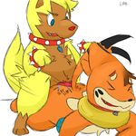  2016 anal anal_penetration buizel canine collar digital_media_(artwork) domination feral interspecies livesinabag_(artist) male male/male mammal nintendo penetration penis pok&eacute;mon poochyena video_games 