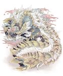  capcom claws fanged_wyvern feral monster_hunter simple_background solo video_games white_background zinogre 片桐マヤ 