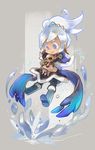  :d aa2233a animal blue_eyes boots cape capelet coat dark_skin deer earrings freckles freljord_taliyah full_body happy highres holding holding_animal jewelry knee_boots league_of_legends long_hair looking_at_another looking_down open_mouth ponytail scarf signature smile solo taliyah white_hair winter_clothes 