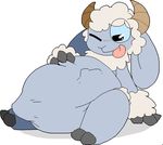  ;p belly big_belly bulge caprine mammal musicsheep_(character) sheep simple_background stomach tagme timigi_(artist) tongue tongue_out vore white_background 