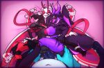 2_penises 4_arms 4_hands anal anal_fingering antennae_(anatomy) anthro arthropod arthropod_abdomen arthropod_abdomen_penetration bed bee berserker_retro big_nipples blush bodily_fluids bonestheskelebunny01 bovid breast_squish breasts breasts_frottage caprine claws demon diphallism eyes_closed female fingering foursome furniture genitals goat group group_sex hi_res hivemine_(retrospecter) horizontal_diphallism horn hybrid hymenopteran insatian_(retrospecter) insect lepidopteran looking_pleasured male male/female mammal mandibles moth multi_arm multi_genitalia multi_hand multi_limb multi_penis nipples nude on_top_of penetration penis purple_nipples pussyjob red_nipples retrospecter_(character) sakuroma_(retrospecter) sex sharp_teeth smile squish stack sweat teeth tongue vaginal vaginal_penetration wings