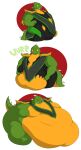 2020 4_toes 5_fingers absurd_res anthro armor belly belly_expansion belly_rolls belt belt_buckle bent_arm big_belly black_clothing black_leotard black_topwear black_vest buckle burping claws clothing colored digital_drawing_(artwork) digital_media_(artwork) elbow_pads english_description expansion fat_arms featureless_chest feet finger_claws fingers forked_tongue green_belt green_body green_claws green_scales green_tail hand_on_own_belly head_spikes hi_res holding_own_belly huge_belly huge_thighs immobile leotard lizardman looking_at_own_belly male membrane_(anatomy) moobs morbidly_obese morbidly_obese_anthro morbidly_obese_male mortal_kombat multicolored_body multicolored_scales obese obese_anthro obese_male one_eye_closed onomatopoeia overweight overweight_anthro overweight_male pauldron pink_tongue pupils reptile_(mortal_kombat) saurian_(mortal_kombat) scales scalie sequence shaded sharp_teeth simple_background simple_shading sitting slit_pupils solo sound_effects spiked_tail spikes spikes_(anatomy) standing tail teeth text theannoyingnpc thick_thighs thigh_expansion three-quarter_view toe_claws toes tongue tongue_out topwear torn_belt torn_clothing torn_leotard two_tone_body two_tone_scales two_tone_tail vest webbed_hands weight_gain white_background white_spikes wide_hips yellow_body yellow_eyes yellow_scales yellow_tail