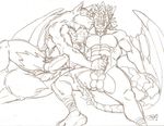  anthro balls big_muscles big_penis body_hair canine capcom chest_hair dog dragon erection hairy happy_trail hybrid hybrid_penis jerome_reborn kissing knot male male/male mammal masturbation monster_hunter muscular muscular_male nude penis precum rathalos rathalos_rodelroth reptile romantic romantic_couple scalie snoopjay2 video_games wings wolf 