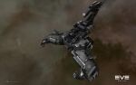  3d battleship_(eve_online) caldari_state_(eve_online) commentary company_logo company_name copyright_logo copyright_name dated dated_commentary electronic_warfare_ship_(eve_online) emblem eve_online glowing highres logo military_vehicle no_humans official_art outdoors radio_antenna salvo_(willem_van_biljon) science_fiction scorpion_(eve_online) space spacecraft vehicle_focus 