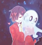  &lt;3 blush duo eyes_closed ghost male mettaton_ex napstablook spirit sungho undertale video_games 