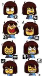  alphys ambiguous_gender animated_skeleton asgore_dreemurr black_eyes bone brown_hair female flowey_the_flower hair human looking_at_viewer mammal mettaton mettaton_ex papyrus_(undertale) protagonist_(undertale) red_eyes sans_(undertale) skeleton toriel undead undertale undyne unknown_artist video_games 