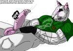  alpha_channel anthro balls biceps bull_terrier canine clothing cum digital_media_(artwork) dog erection fur humanoid_penis jenklin_(character) jenklinbullterrier_(artist) male mammal masturbation muscular muscular_male penis piercing simple_background teeth transparent_background 