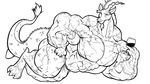  abs biceps big_muscles bulge clothing discord_(mlp) facial_hair friendship_is_magic goatee hyper hyper_muscles male muscular my_little_pony pecs ripped-saurian solo thong 
