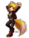  absurd_res alpha_channel anthro canine female fox gizmo0sue half-closed_eyes hi_res looking_at_viewer mammal simple_background smile solo standing transparent_background 