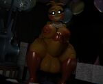  ass breasts chica feversfm five_nights_at_freddy&#039;s five_nights_at_freddy&#039;s_2 futa_without_pussy futanari highres huge_ass huge_breasts huge_penis large_breasts looking_at_viewer penis smile solo toy_chica 