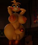  ass breasts chica feversfm five_nights_at_freddy&#039;s five_nights_at_freddy&#039;s_2 futanari highres huge_ass huge_breasts toy_chica 
