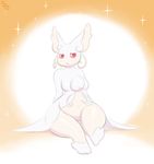  audino breasts female immortalstar mega_audino mega_evolution nintendo pink_eyes pok&eacute;mon pok&eacute;morph slightly_chubby solo sparkles video_games wide_hips 