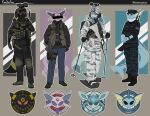 anthro armor black_body black_fur blue_body blue_fur camo clothing commando eeveelution espeon fur generation_1_pokemon generation_2_pokemon generation_4_pokemon glaceon group hat headgear headwear helmet hi_res insignia kamilvankravv knee_pads male military military_cap military_uniform navy night_vision_goggles nintendo pokemon pokemon_(species) purple_body purple_fur recon simple_background ski special_forces umbreon uniform vaporeon weapon