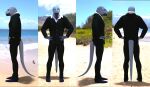 3d_(artwork) anthro beach clothing collared_shirt daz_studio_(artwork) digital_media_(artwork) dragon dress_shirt formal_wear hi_res light male mythological_creature mythological_scalie mythology outside perturbedmania phillips_marker reptile sand scalie shirt solo solo_focus suit sunlight topwear wave