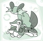 2011 3_fingers aliasing ambiguous_gender arm_pads cheek_spikes countershading digital_media_(artwork) external_gills facial_spikes feral fin fingers generation_2_pokemon generation_3_pokemon generation_5_pokemon gills grass group half-closed_eyes head_fin head_turned leaf leaf_tail looking_at_another looking_at_viewer lying multicolored_body narrowed_eyes nessstar3000 nintendo on_front pie_cut_eyes plant pointy_ears pokemon pokemon_(species) prick_ears quilava restricted_palette semi-anthro sitting smile snivy snout spikes spikes_(anatomy) swampert tail tail_fin trio two_tone_body white_body white_countershading